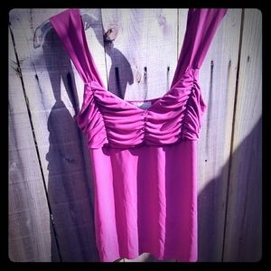 IZ Byer Empire Waist Orchid Tank Top